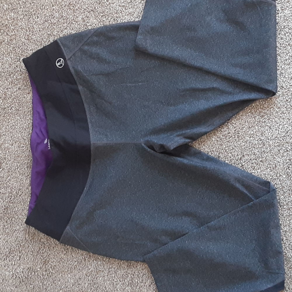 Lands End Gray Cropped Leggings size 1x